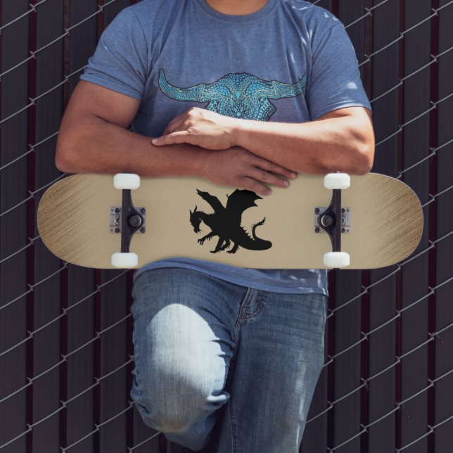 Skateboard Arrière - plan rustique Black Dragon (Extérieur 3)