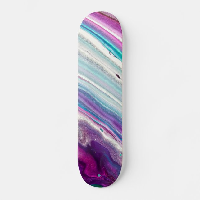 Skateboard Art Abstrait coloré (Recto)