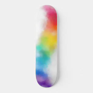 Skateboard Art Abstrait coloré moderne tendance rose rouge bl