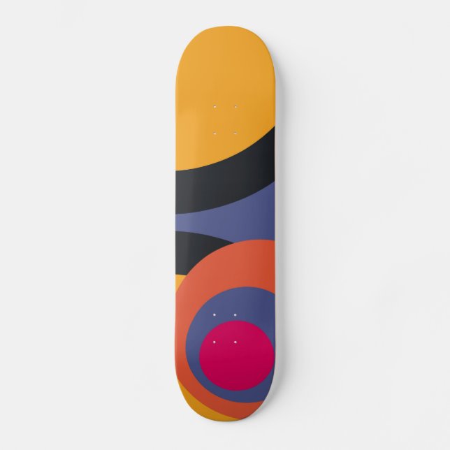 Skateboard Art Abstrait rétro 3 (Recto)