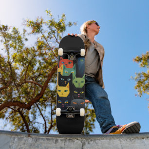 SKATEBOARD ART CAT