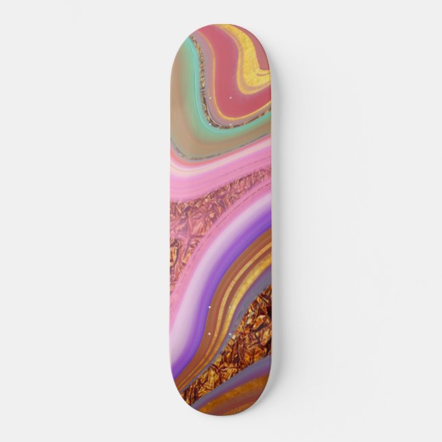 Skateboard art de couleur vibratoire (Recto)