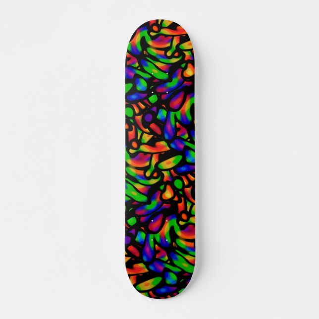 Skateboard Art néon (Devant)