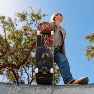 Skateboard Art vintage de Nikola Tesla Voltage Released