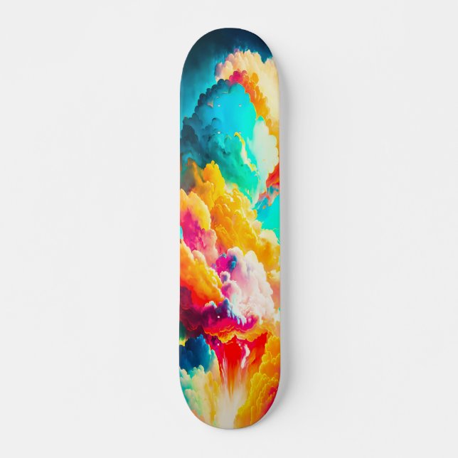 Skateboard Arte Abstracto Vistosa Fantasía (Devant)