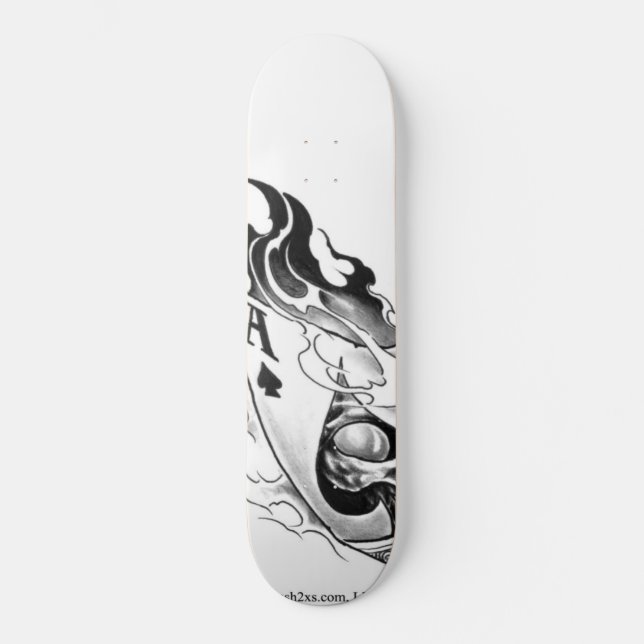 Skateboard As de pelle (Recto)