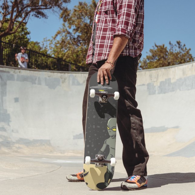 Skateboard Astronaute et alien (Extérieur 2)
