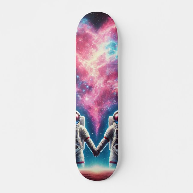Skateboard Astronauts Patinage Galaxy Deck (Devant)