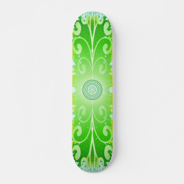 Skateboard Au-delà de la vie verte - - - Customisé (Devant)