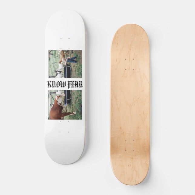 SKATEBOARD AUCUNE PEUR N'A L'AIR DE PEUR (Recto)