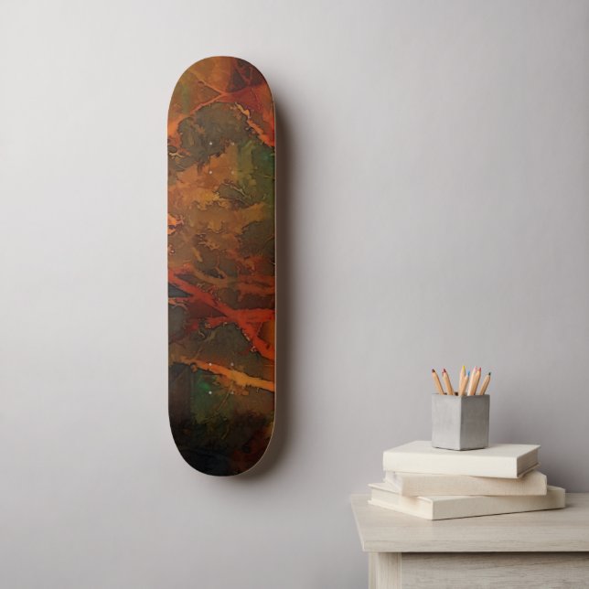 Skateboard Automne profond Terre riche automne Abstrait (Art mural)