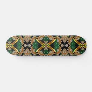 Skateboard aux couleurs jamaïcaines
