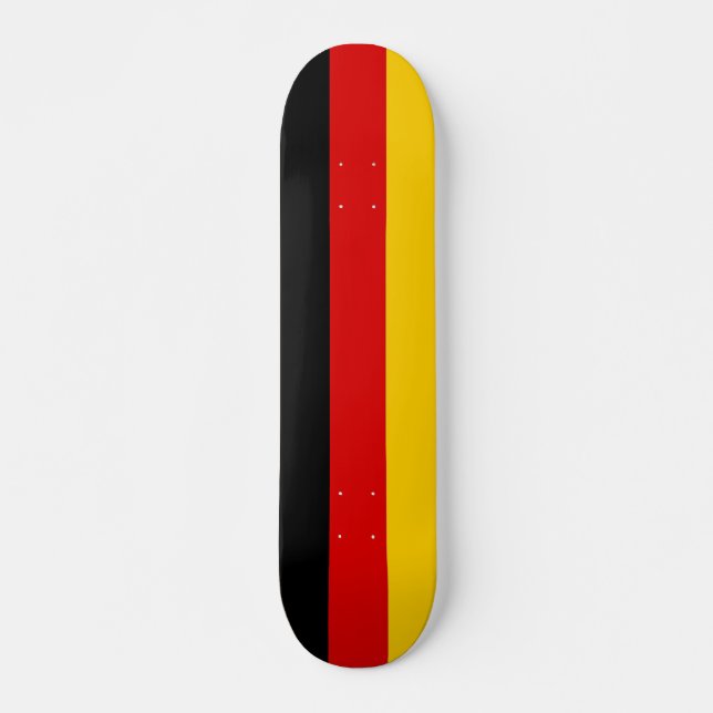 Skateboard avec drapeau d'Allemagne (Devant)