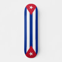 Skateboard avec drapeau de Cuba