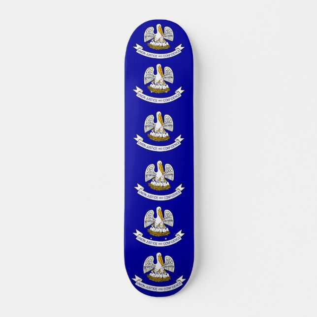 Skateboard avec drapeau de la Louisiane (Devant)