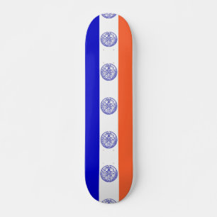 Skateboard avec drapeau de New York