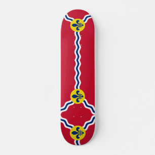 Skateboard avec drapeau de St. Louis, Missouri