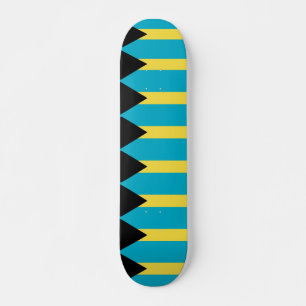 Skateboard avec drapeau des Bahamas