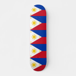 Skateboard avec drapeau des Philippines