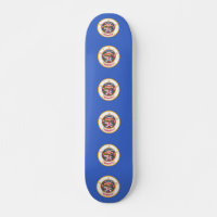 Skateboard avec drapeau du Minnesota