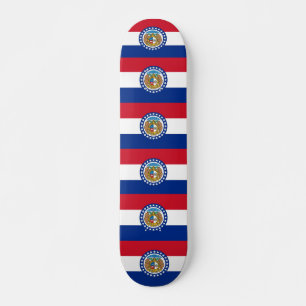 Skateboard avec drapeau du Missouri