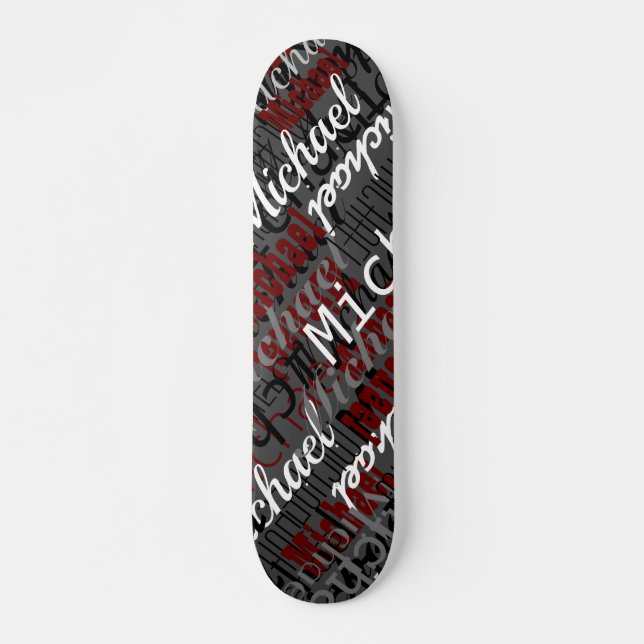 Skateboard avec son nom (Devant)