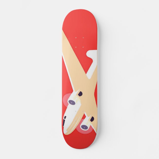 Skateboard Avions volant à hélice Vintage (Recto)