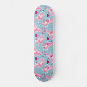 Skateboard Axolotl Love rose 
