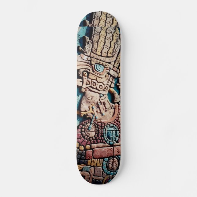 Skateboard Aztec Maya prêtre Skate board conception de pont (Recto)