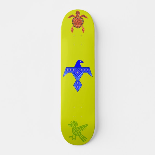 Skateboard, Aztec Symbols Skateboard (Front)