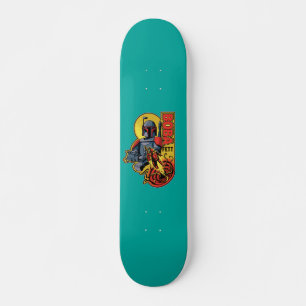 Skateboard Badge graphique Retro Boba Fett Sarlacc