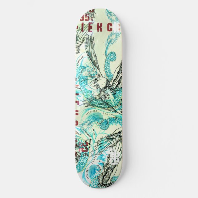 Skateboard Bagarre de tatouage d'Espagnol (Recto)