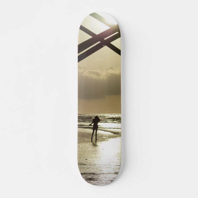 Skateboard Balade en or (Devant)