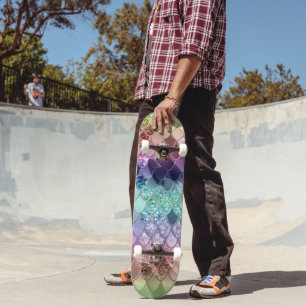 Skateboard Balances de sirène princesse arc-en-ciel #3