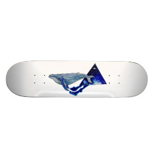 Skateboard baleine de l'espace