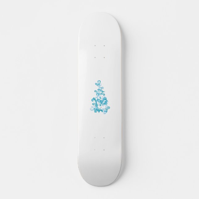 Skateboard Ball Blue, Medium Turquoise design décoratif (Devant)