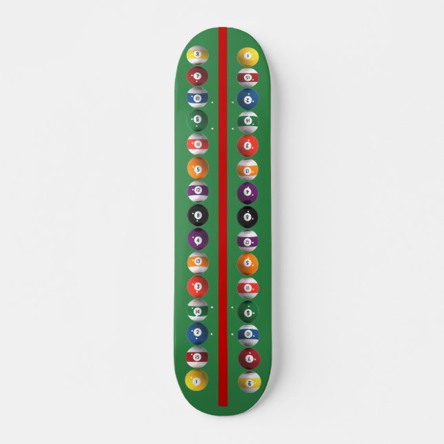 Skateboard Balles de piscine verticales / Billard : Skateboar (Devant)