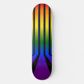 Skateboard Bandes arc-en-ciel