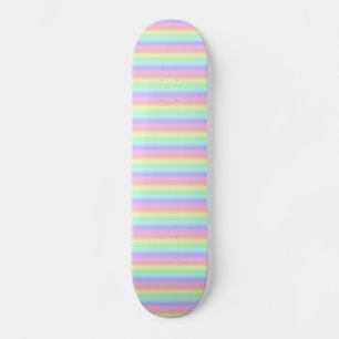 Skateboard Bandes arc-en-ciel Pastel - Motif