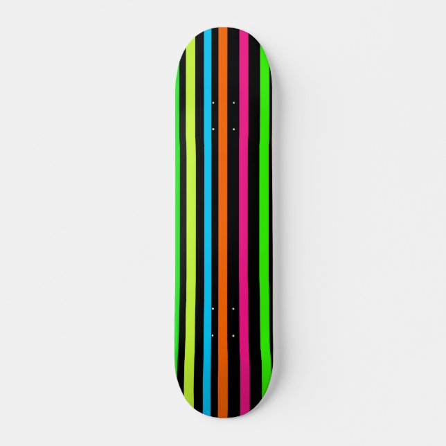 Skateboard Bandes de néon (Devant)