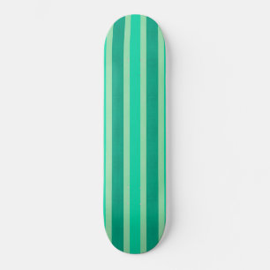 Skateboard Bandes vertes et turquoise