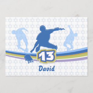 Skateboard - Bar Mitzvah Invitation