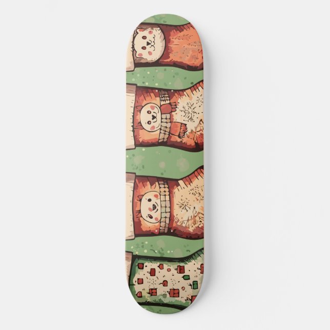 Skateboard Bas de Noël (Recto)