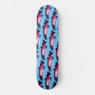 Skateboard Basse Poisson Bright Blue Boys Personnalisé