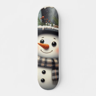 Skateboard Beau tourbillon Noël/bonhomme de neige d'hiver