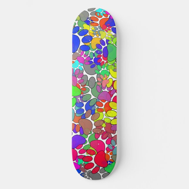 Skateboard Beaucoup D'Empreintes de pattes De Chiens Partout (Recto)