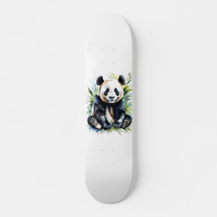 Skateboard Belle aquarelle Panda Bear