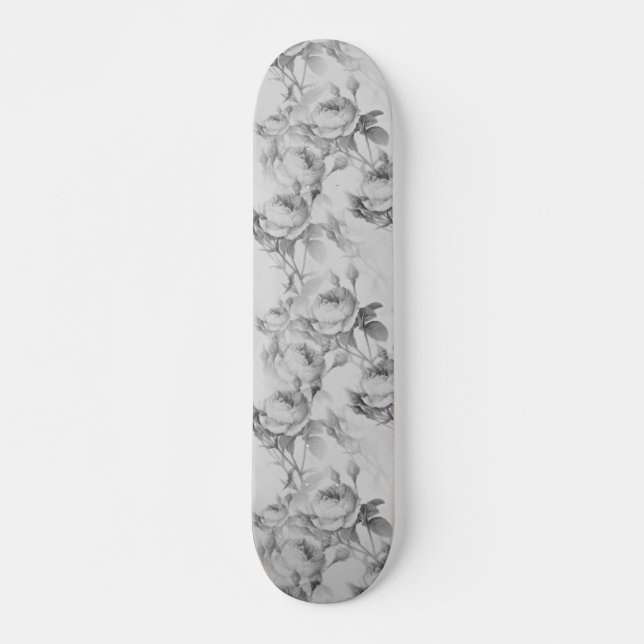 Skateboard Belle florale Vintage (Devant)