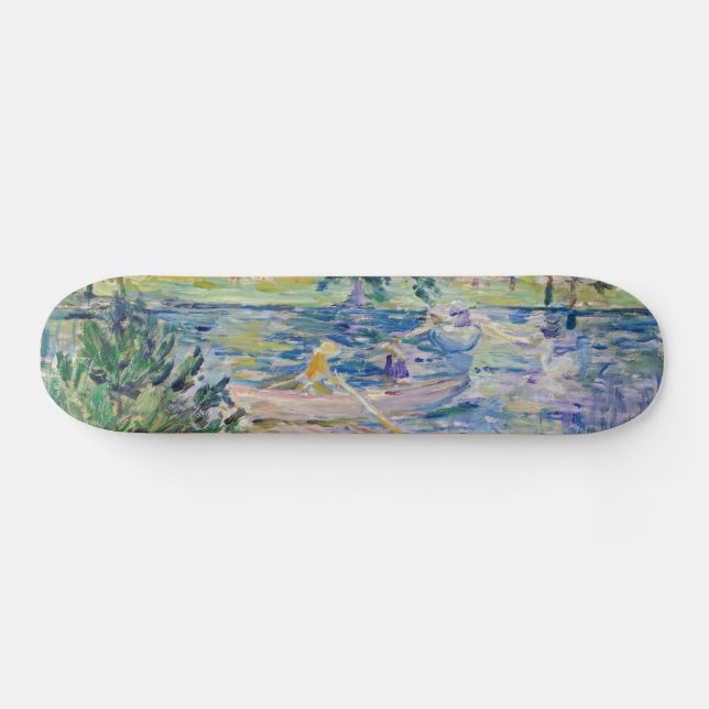 Skateboard Berthe Morisot - Fille en bateau avec oie (Horz)