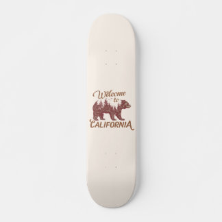 Skateboard Bienvenue à California Bear Forest